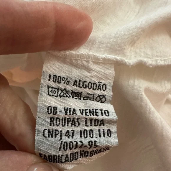 Brooksfield White Long Sleeve Henley Shirt - Picture 5 of 6